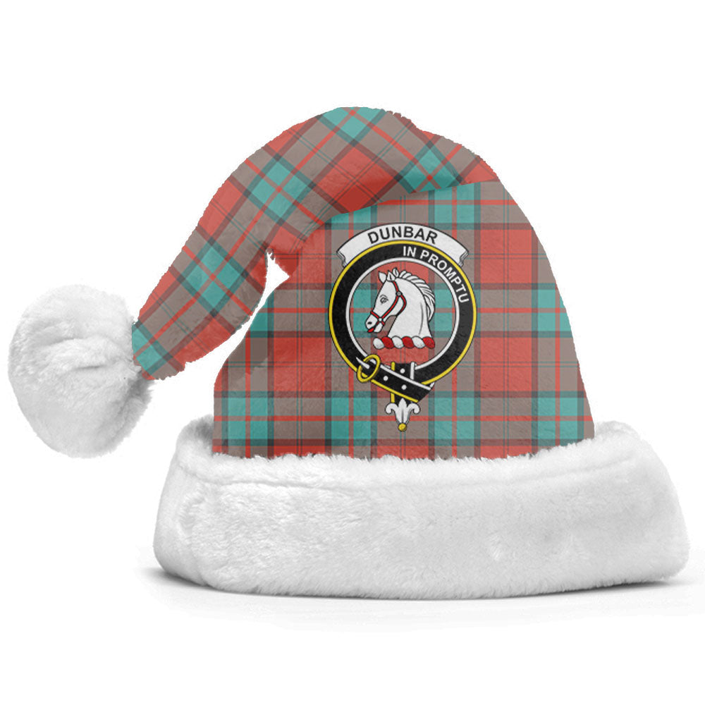 Clan Dunbar Ancient Tartan Crest Christmas Santa Hat DY15 Dunbar Ancient Tartan Tartan Santa Hat   