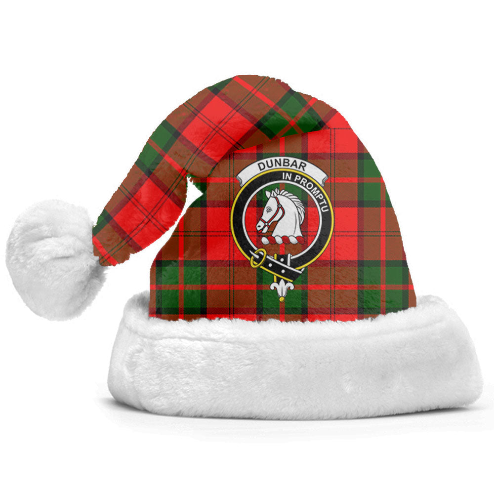 Clan Dunbar Modern Tartan Crest Christmas Santa Hat QL80 Dunbar Modern Tartan Tartan Santa Hat   