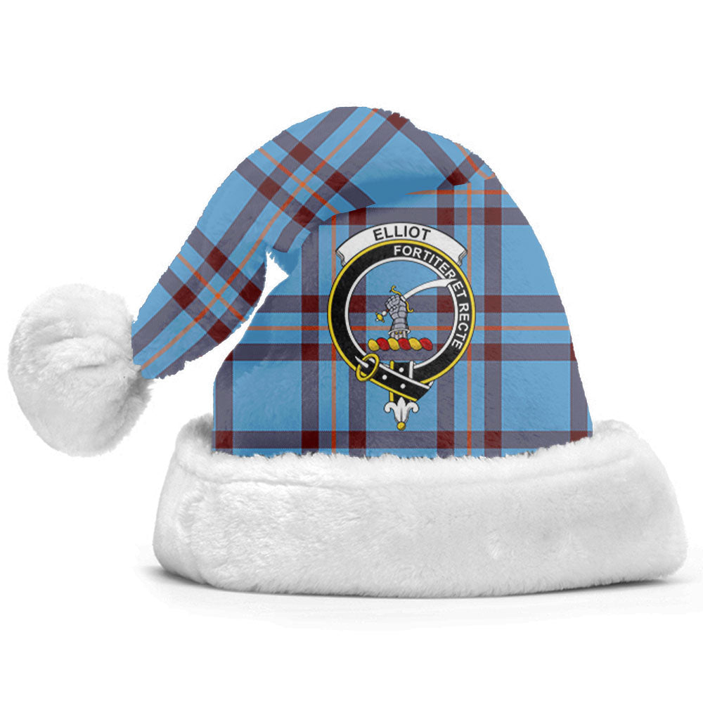 Clan Elliot Ancient Tartan Crest Christmas Santa Hat IB95 Elliot Ancient Tartan Tartan Santa Hat   