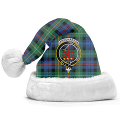 Clan Farquharson Ancient Tartan Crest Christmas Santa Hat AH68 Farquharson Ancient Tartan Tartan Santa Hat   