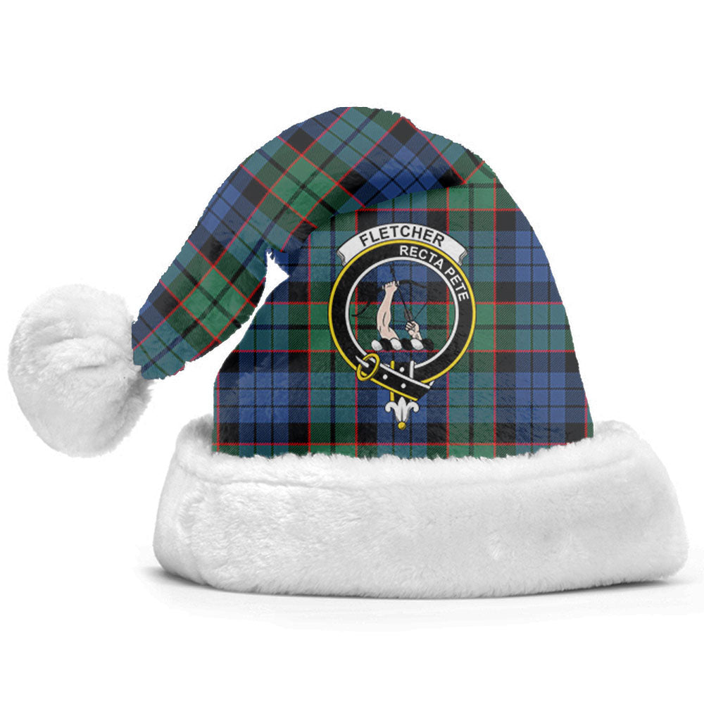 Clan Fletcher Ancient Tartan Crest Christmas Santa Hat PN94 Fletcher Ancient Tartan Tartan Santa Hat   