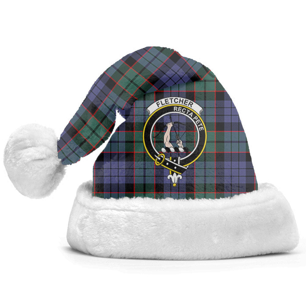 Clan Fletcher Modern Tartan Crest Christmas Santa Hat XU77 Fletcher Modern Tartan Tartan Santa Hat   