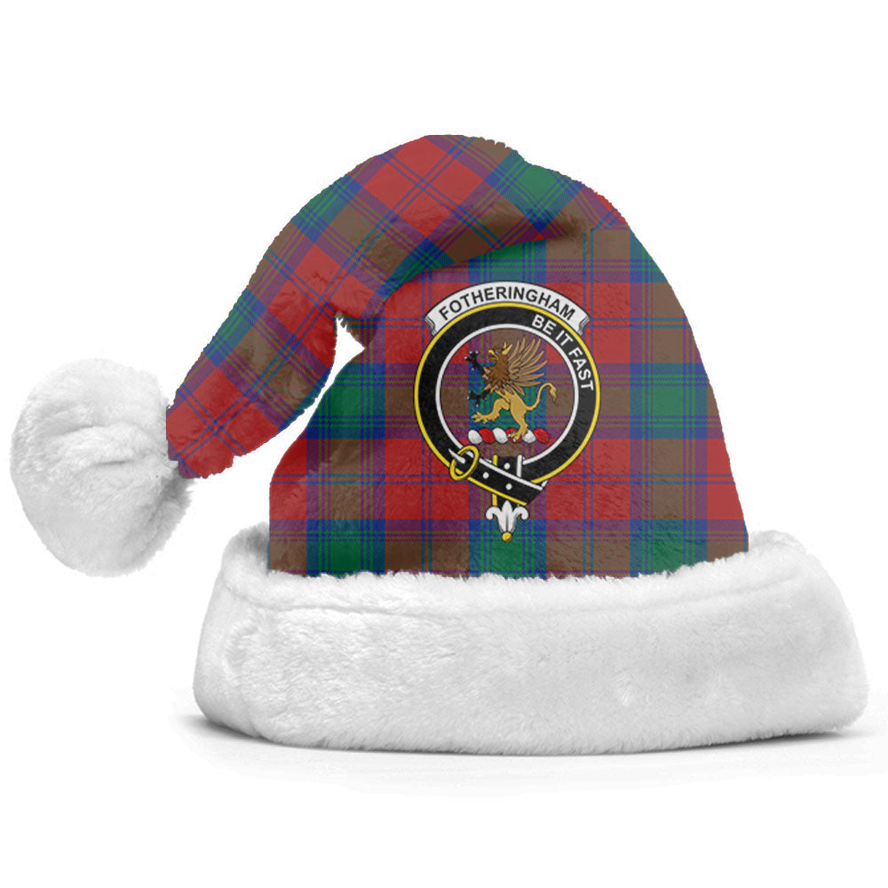 Clan Fotheringham Tartan Crest Christmas Santa Hat MD95 Fotheringham Tartan Tartan Santa Hat   