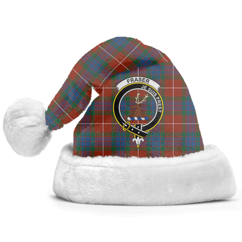 Clan Fraser (of Lovat) Ancient Tartan Crest Christmas Santa Hat BY56 Fraser (of Lovat) Ancient Tartan Tartan Santa Hat   