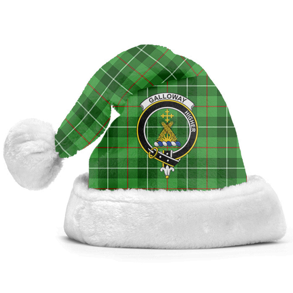 Clan Galloway District Tartan Crest Christmas Santa Hat HP10 Galloway District Tartan Tartan Santa Hat   