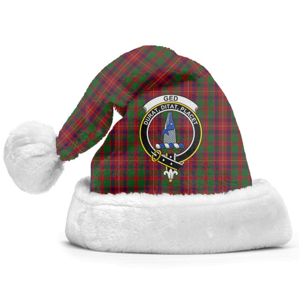 Clan Ged Tartan Crest Christmas Santa Hat LE43 Ged Tartan Tartan Santa Hat   
