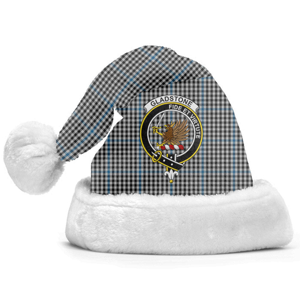 Clan Gladstone Tartan Crest Christmas Santa Hat QT73 Gladstone Tartan Tartan Santa Hat   