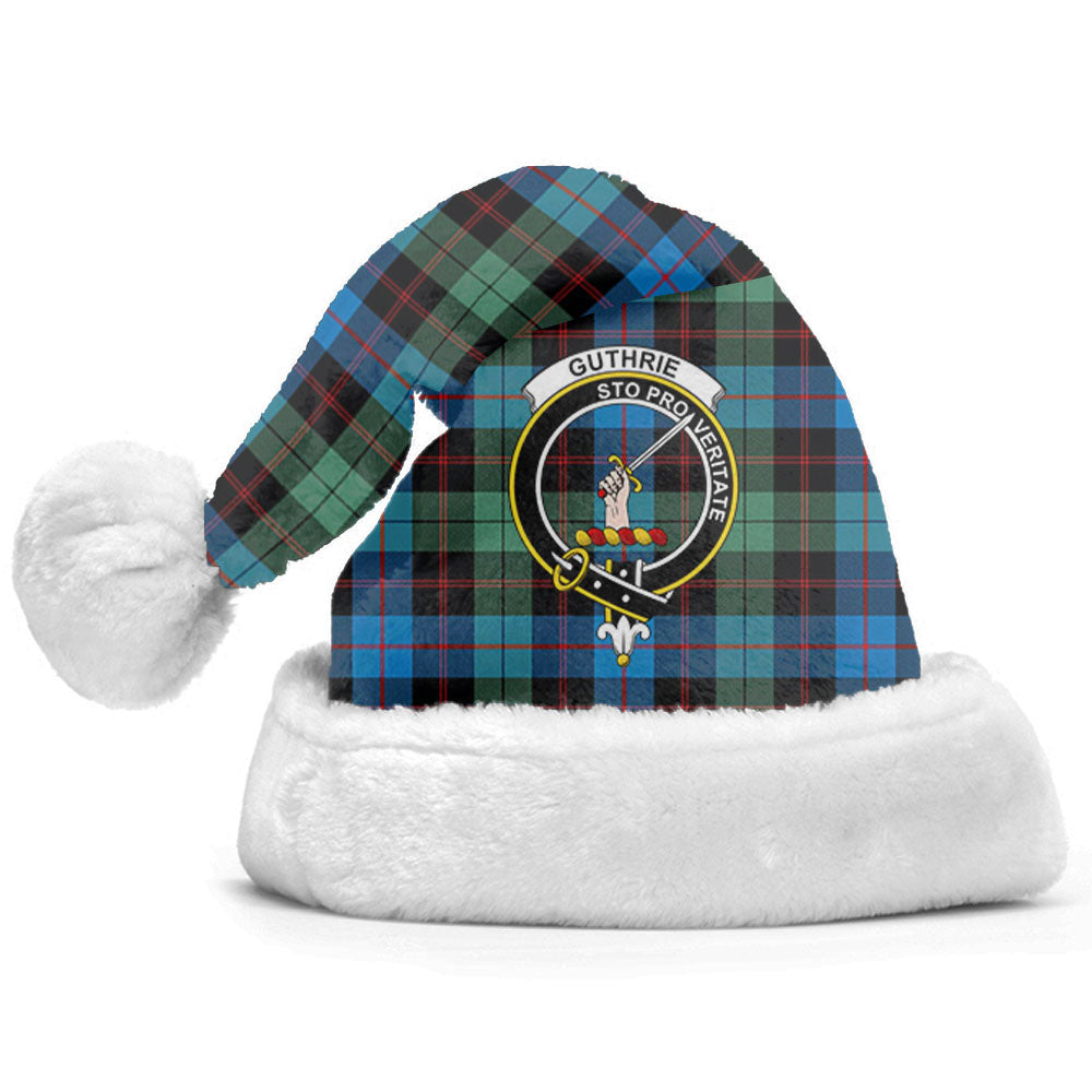 Clan Guthrie Ancient Tartan Crest Christmas Santa Hat GG21 Guthrie Ancient Tartan Tartan Santa Hat   
