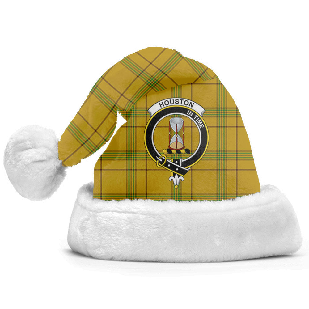 Clan Houston Tartan Crest Christmas Santa Hat OM34 Houston Tartan Tartan Santa Hat   