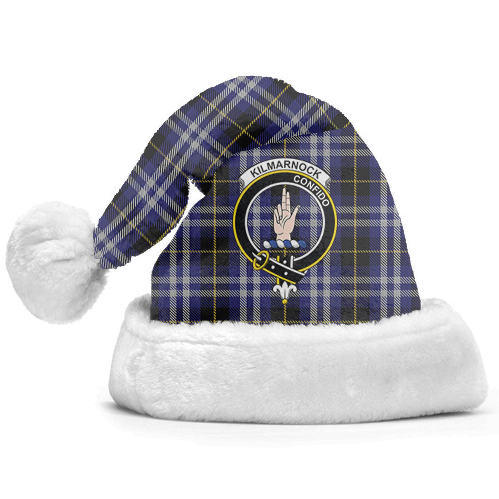 Clan Kilmarnock Tartan Crest Christmas Santa Hat HO71 Kilmarnock Tartan Tartan Santa Hat   