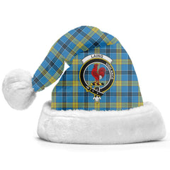 Clan Laing Tartan Crest Christmas Santa Hat PR92 Laing Tartan Tartan Santa Hat   