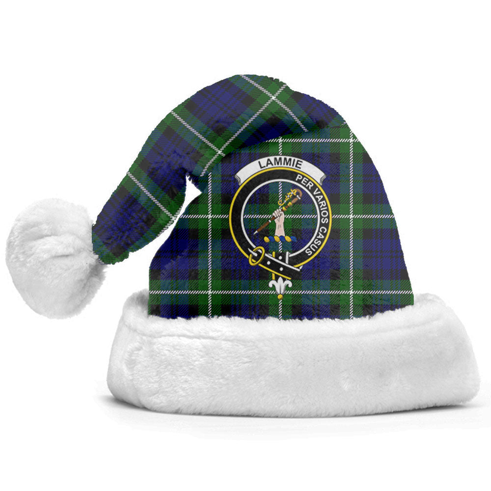 Clan Lammie Tartan Crest Christmas Santa Hat VX92 Lammie Tartan Tartan Santa Hat   