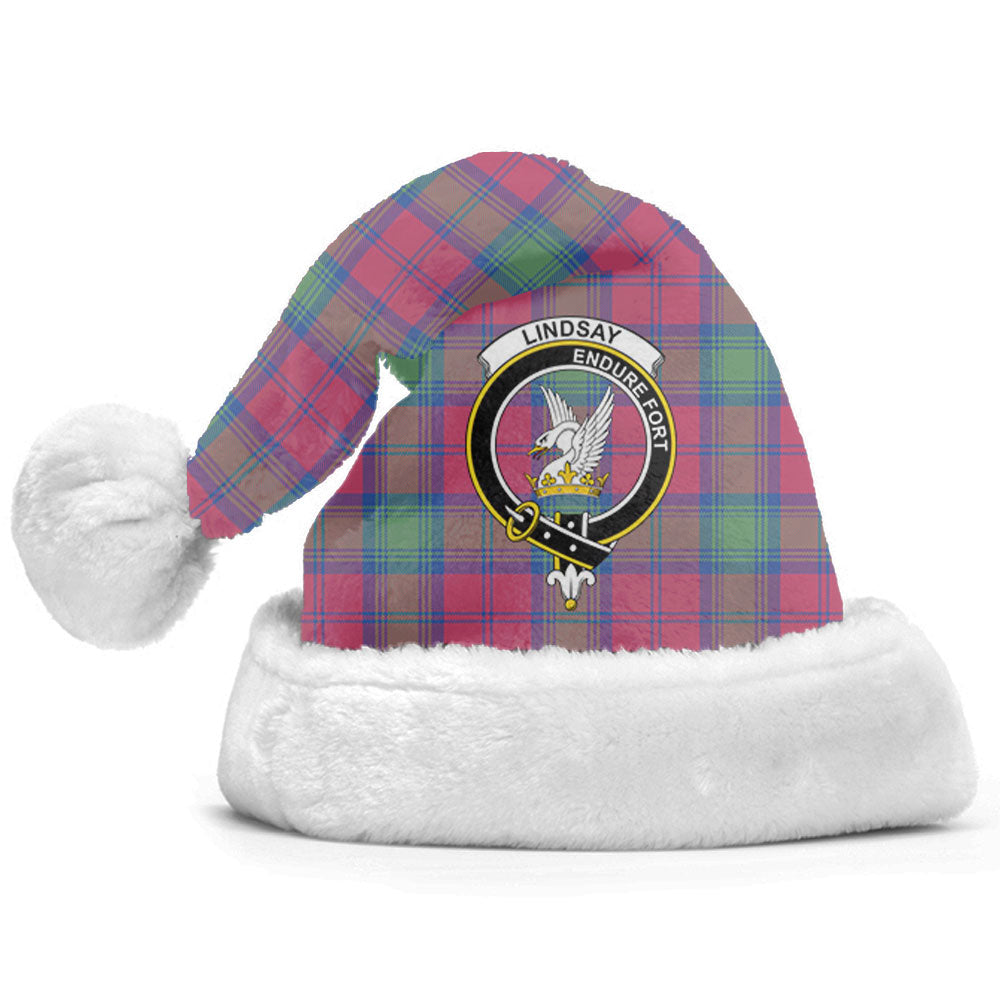 Clan Lindsay Ancient Tartan Crest Christmas Santa Hat IU32 Lindsay Ancient Tartan Tartan Santa Hat   
