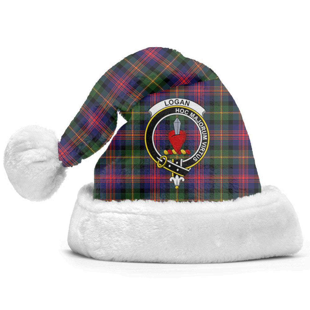 Clan Logan Modern Tartan Crest Christmas Santa Hat UA37 Logan Modern Tartan Tartan Santa Hat   