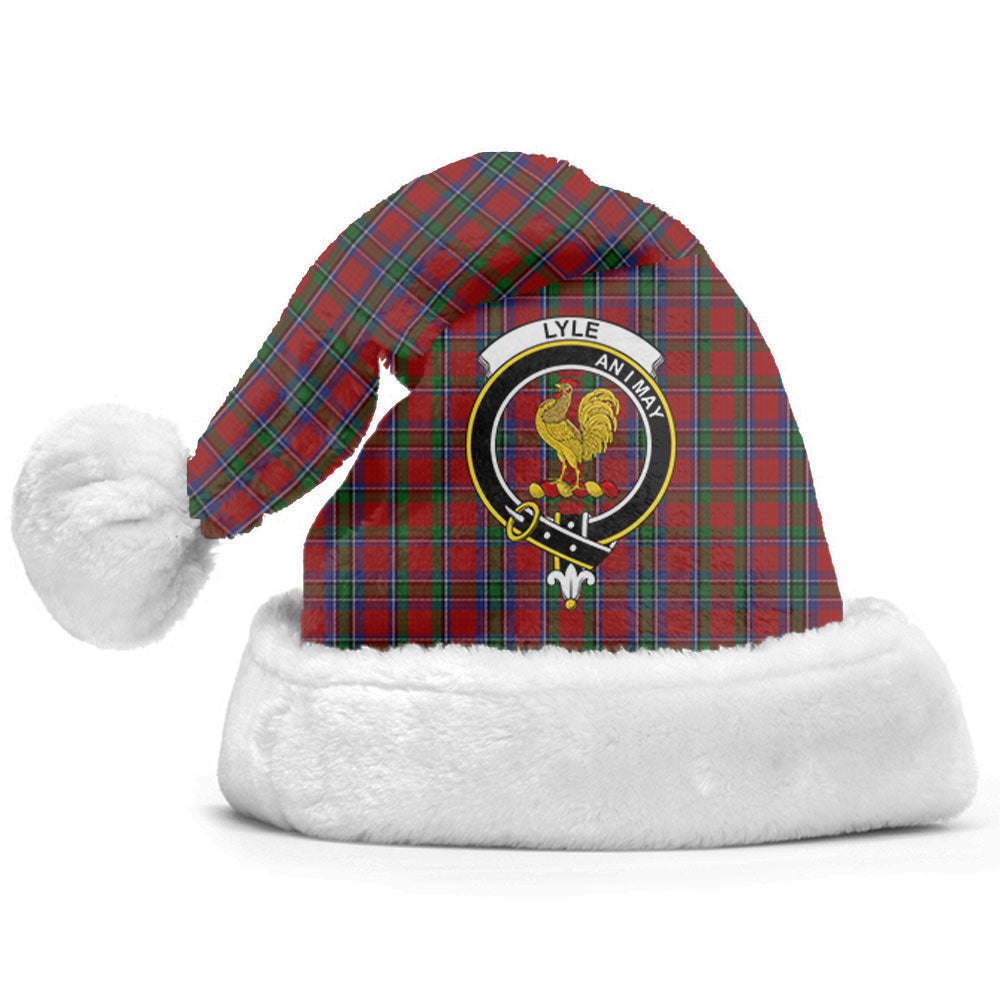 Clan Lyle Tartan Crest Christmas Santa Hat NU74 Lyle Tartan Tartan Santa Hat   