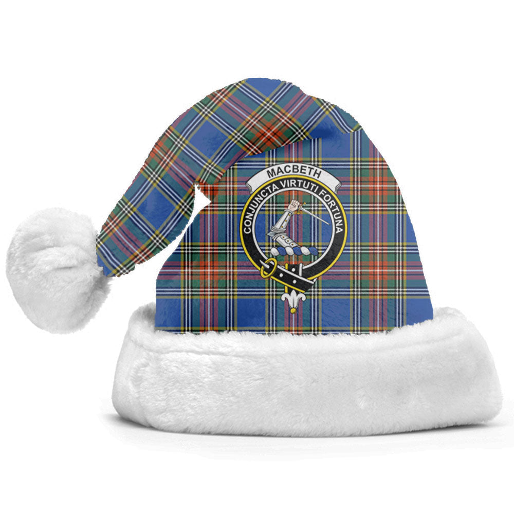 Clan MacBeth Ancient Tartan Crest Christmas Santa Hat RD55 MacBeth Ancient Tartan Tartan Santa Hat   