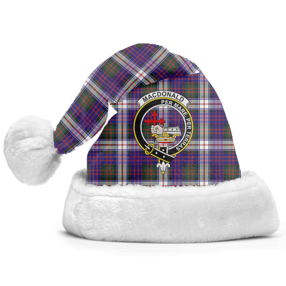 Clan MacDonald Dress Modern Tartan Crest Christmas Santa Hat MJ26 MacDonald Dress Modern Tartan Tartan Santa Hat   