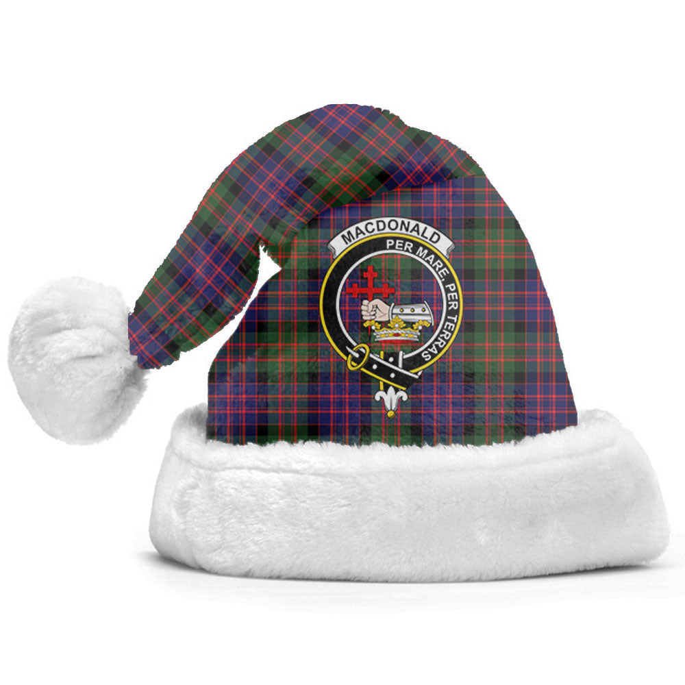 Clan MacDonald Modern Tartan Crest Christmas Santa Hat LB79 MacDonald Modern Tartan Tartan Santa Hat   