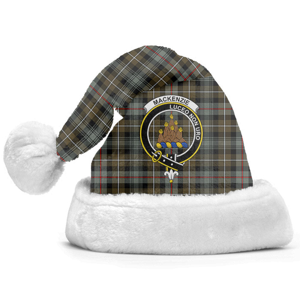Clan MacKenzie Weathered Tartan Crest Christmas Santa Hat RG57 MacKenzie Weathered Tartan Tartan Santa Hat   