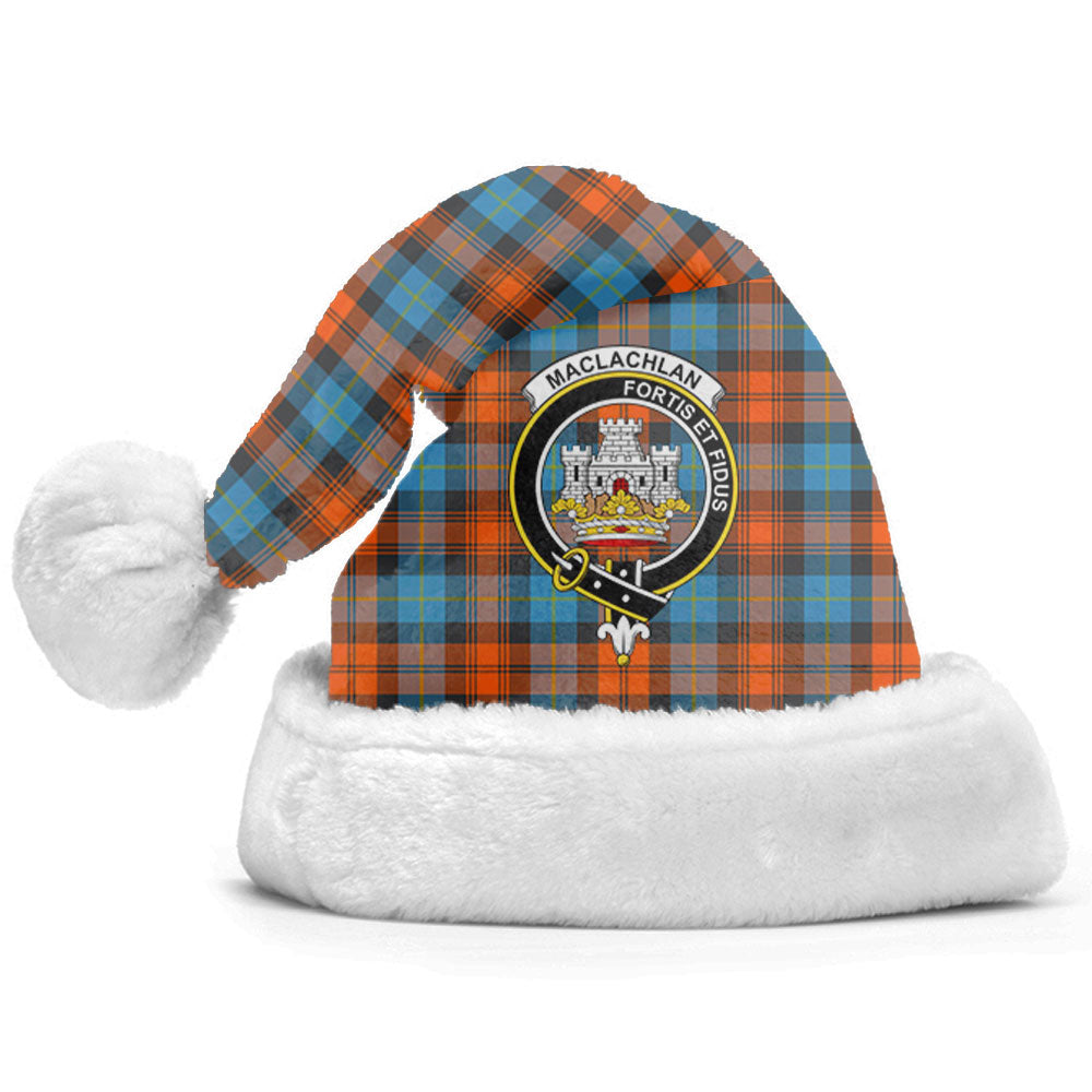 Clan MacLachlan Ancient Tartan Crest Christmas Santa Hat BM49 MacLachlan Ancient Tartan Tartan Santa Hat   
