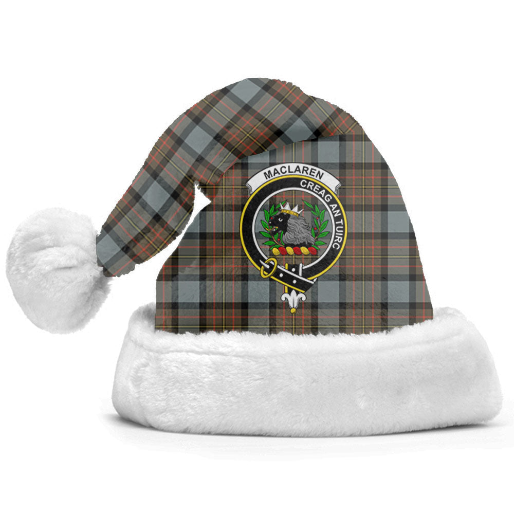 Clan MacLaren Weathered Tartan Crest Christmas Santa Hat EW56 MacLaren Weathered Tartan Tartan Santa Hat   