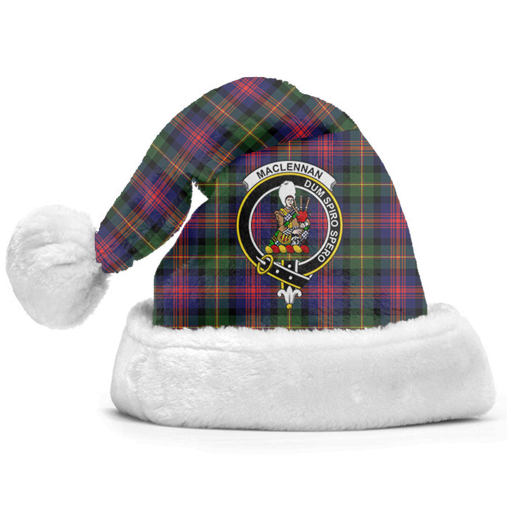 Clan MacLennan Modern Tartan Crest Christmas Santa Hat GB61 MacLennan Modern Tartan Tartan Santa Hat   