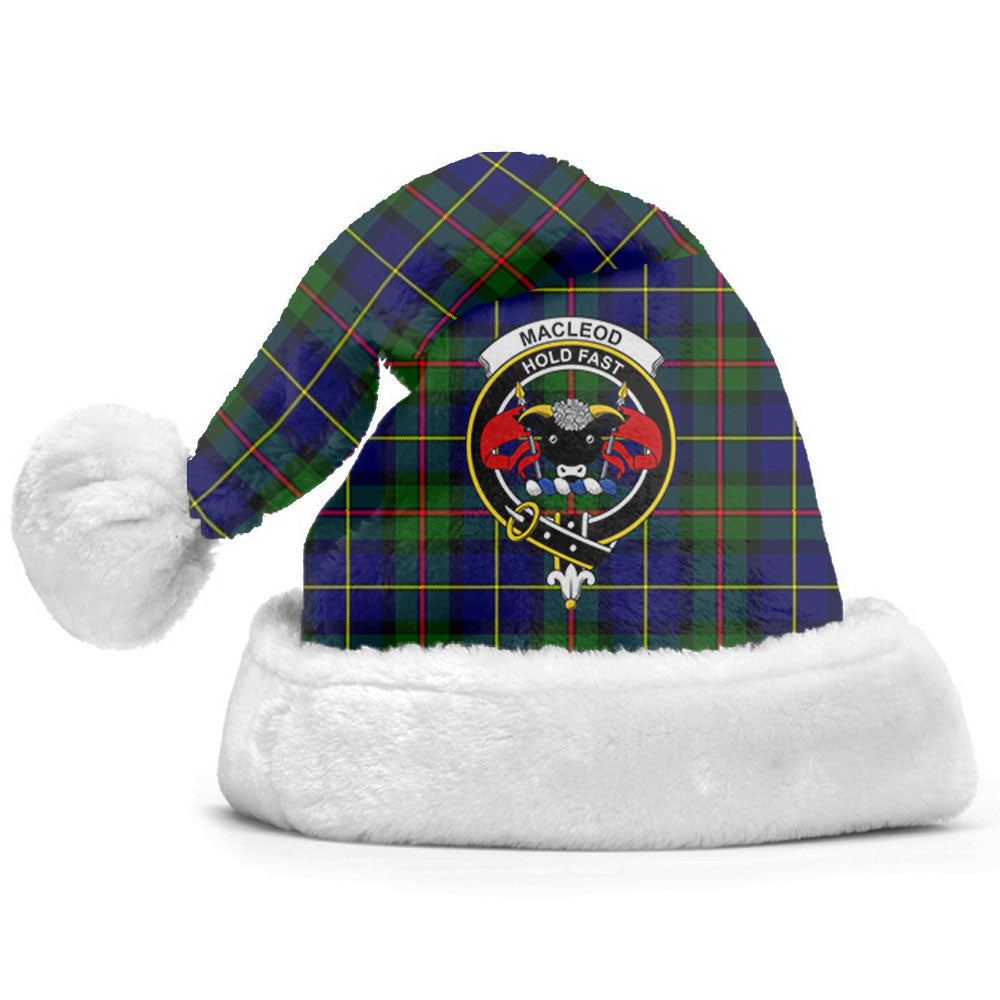 Clan MacLeod of Harris Modern Tartan Crest Christmas Santa Hat QL34 MacLeod of Harris Modern Tartan Tartan Santa Hat   