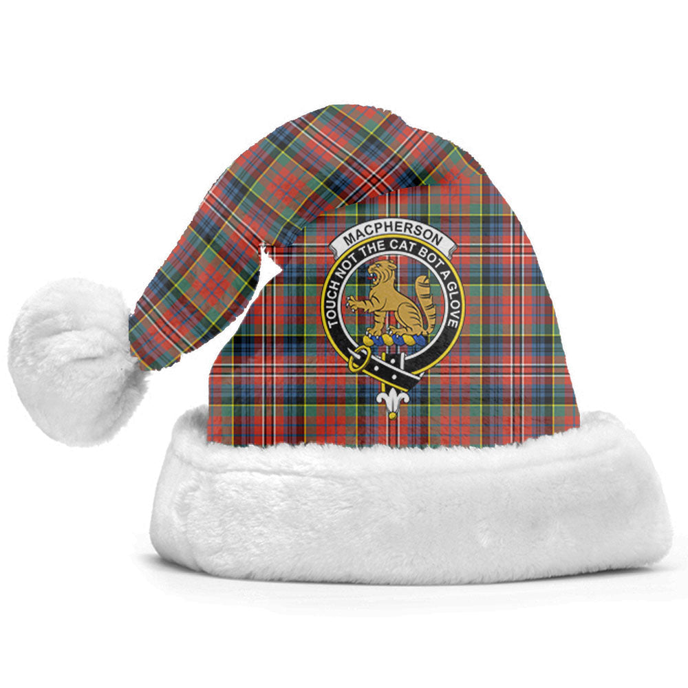 Clan MacPherson Ancient Tartan Crest Christmas Santa Hat KB78 MacPherson Ancient Tartan Tartan Santa Hat   