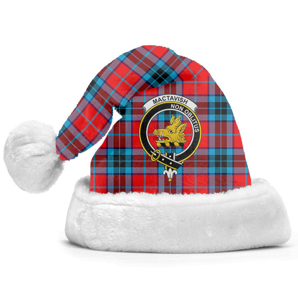 Clan MacTavish Modern Tartan Crest Christmas Santa Hat RJ34 MacTavish Modern Tartan Tartan Santa Hat   