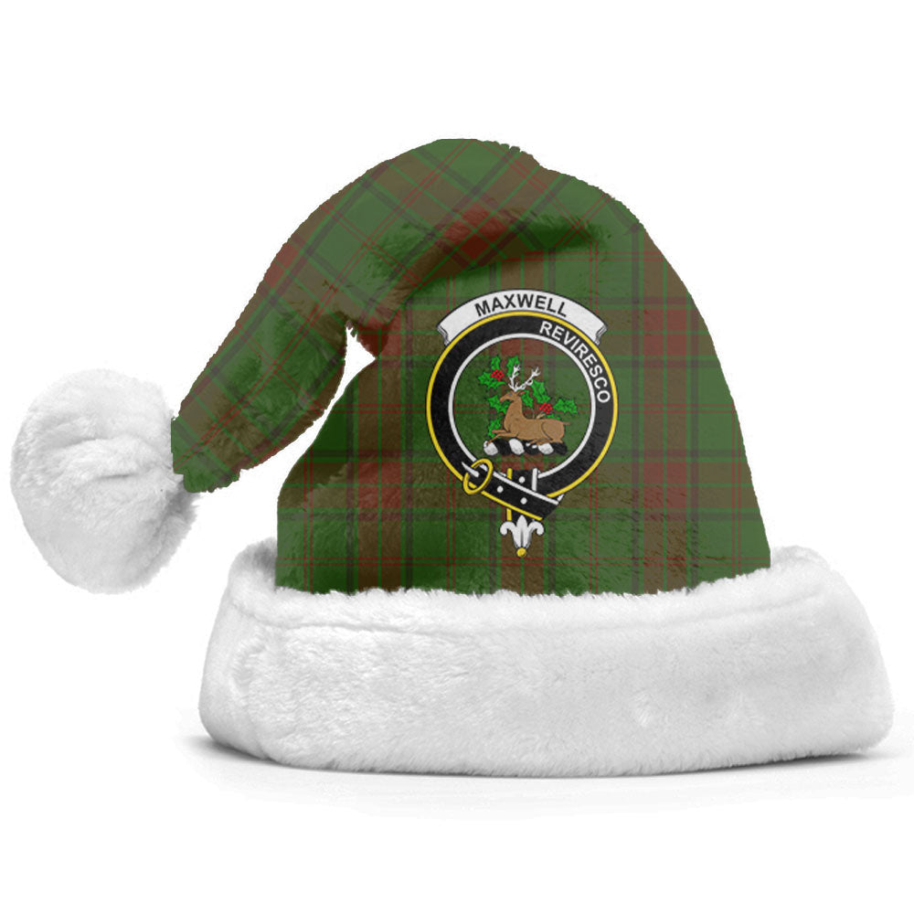 Clan Maxwell Hunting Tartan Crest Christmas Santa Hat IO22 Maxwell Hunting Tartan Tartan Santa Hat   
