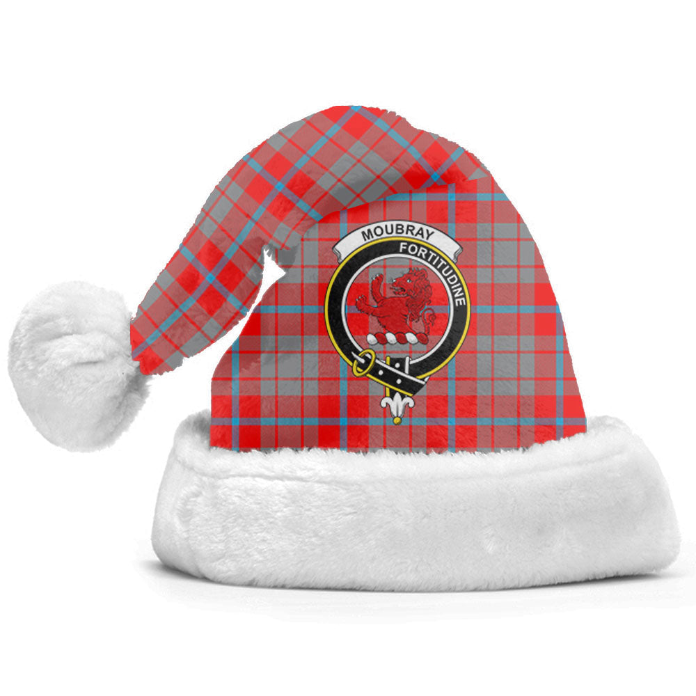Clan Moubray Tartan Crest Christmas Santa Hat JL96 Moubray Tartan Tartan Santa Hat   