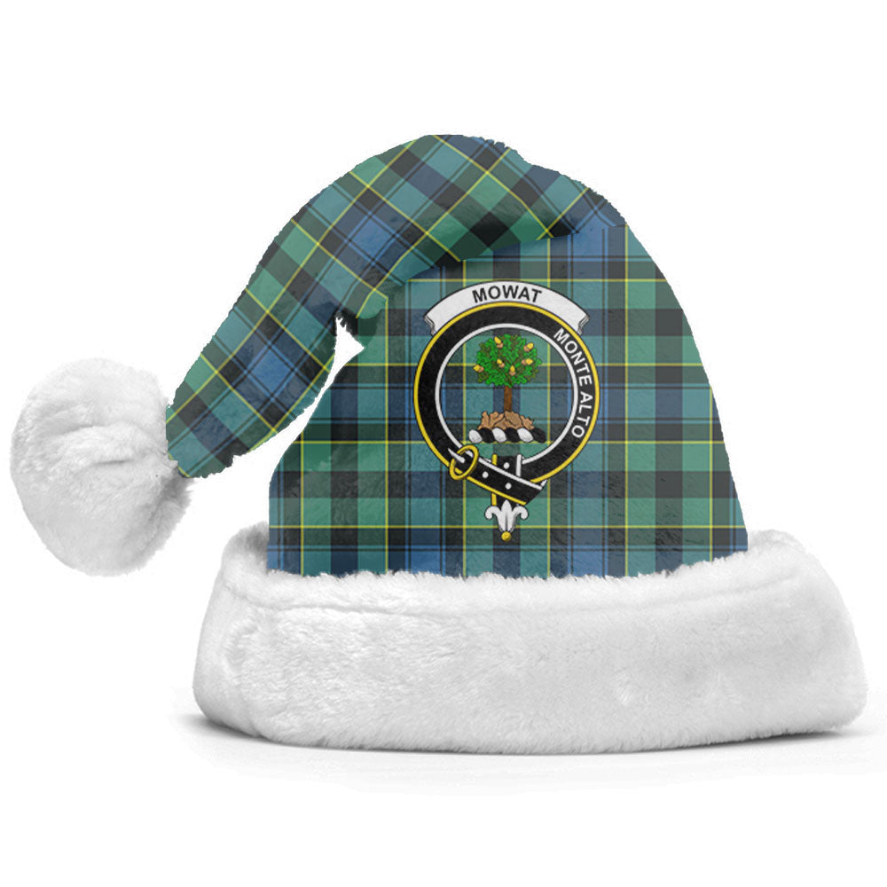 Clan Mowat Ancient Tartan Crest Christmas Santa Hat OF91 Mowat Ancient Tartan Tartan Santa Hat   
