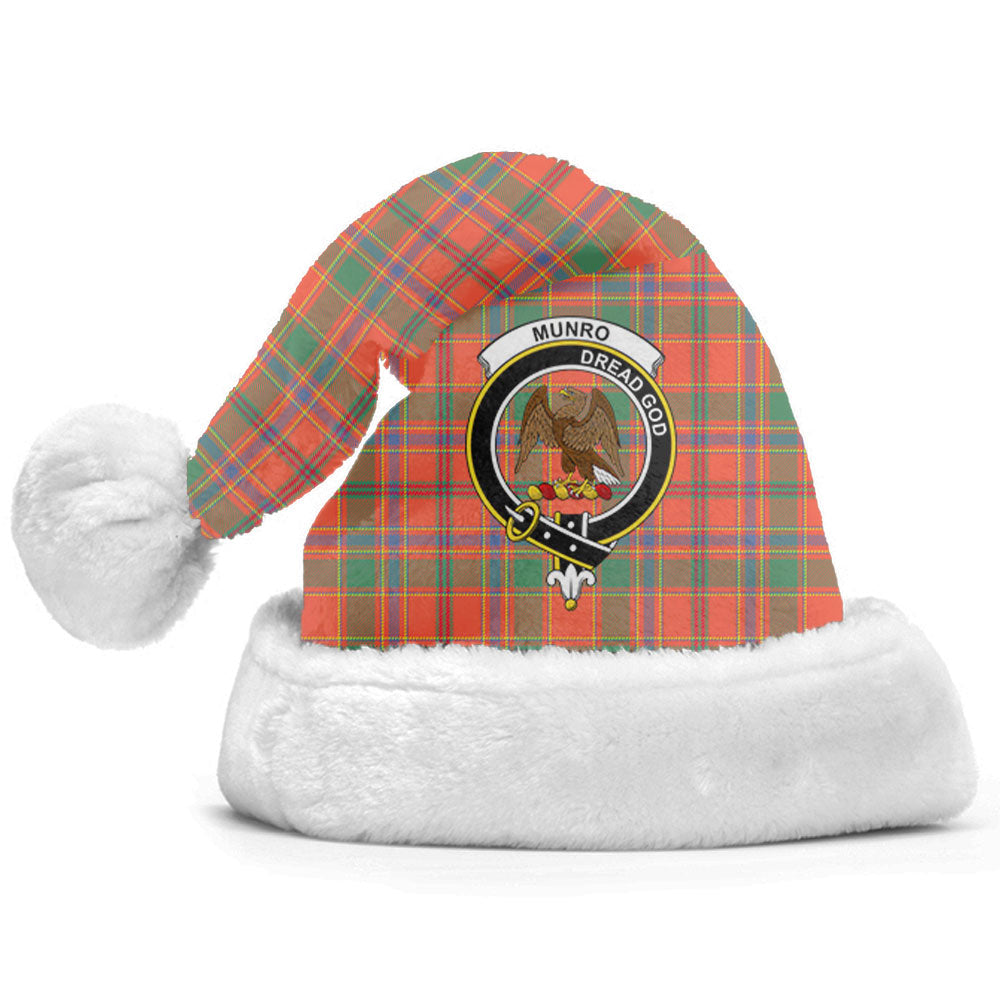 Clan Munro Ancient Tartan Crest Christmas Santa Hat TN87 Munro Ancient Tartan Tartan Santa Hat   