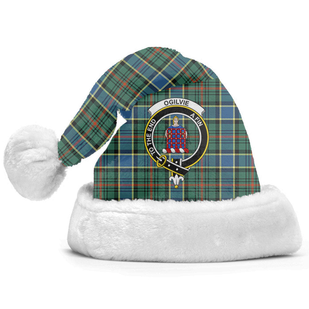 Clan Ogilvie Hunting Ancient Tartan Crest Christmas Santa Hat YM43 Ogilvie Hunting Ancient Tartan Tartan Santa Hat   