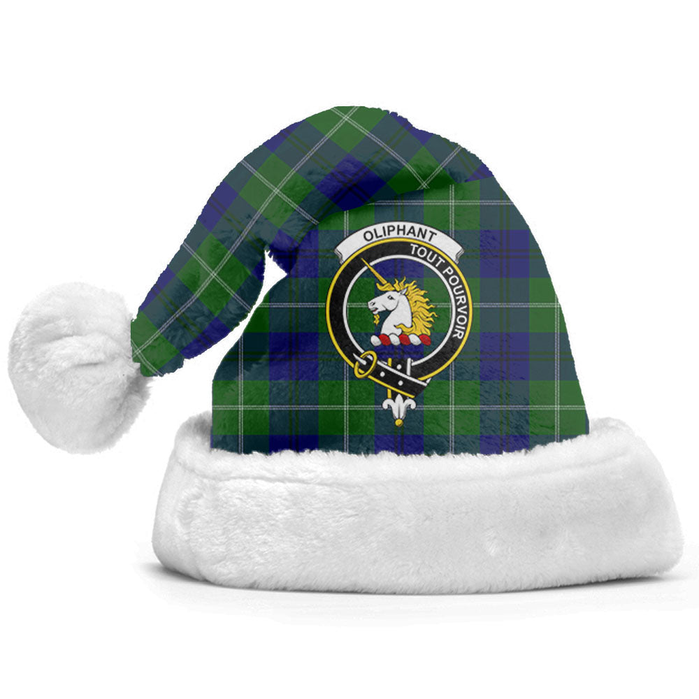 Clan Oliphant Modern Tartan Crest Christmas Santa Hat RY28 Oliphant Modern Tartan Tartan Santa Hat   