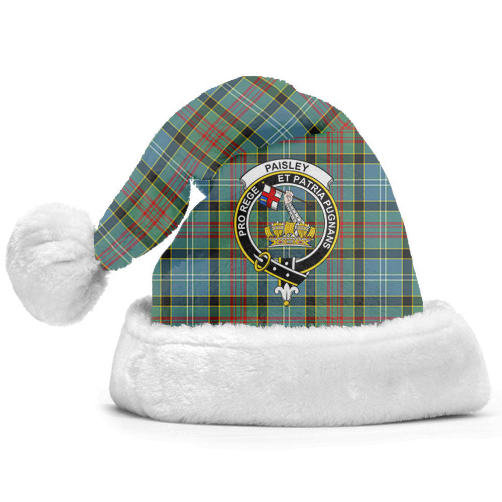 Clan Paisley District Tartan Crest Christmas Santa Hat TN74 Paisley District Tartan Tartan Santa Hat   