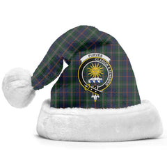 Clan Purves Tartan Crest Christmas Santa Hat YR66 Purves Tartan Tartan Santa Hat   