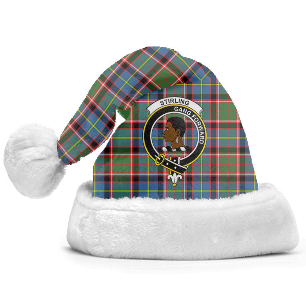 Clan Stirling (of Keir) Tartan Crest Christmas Santa Hat RF19 Stirling (of Keir) Tartan Tartan Santa Hat   