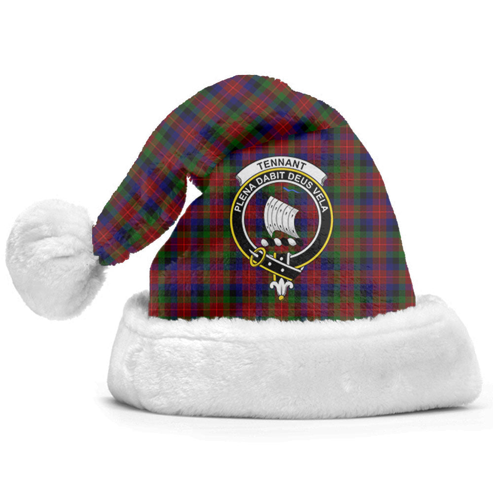 Clan Tennant Tartan Crest Christmas Santa Hat SA27 Tennant Tartan Tartan Santa Hat   