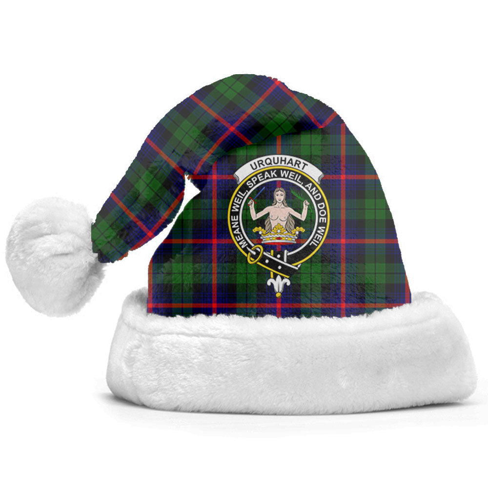 Clan Urquhart Modern Tartan Crest Christmas Santa Hat UZ72 Urquhart Modern Tartan Tartan Santa Hat   