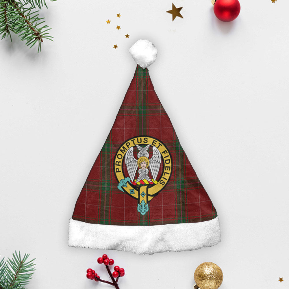 Clan Carruthers Tartan Crest Christmas Santa Hat VO73 Carruthers Tartan Tartan Santa Hat   