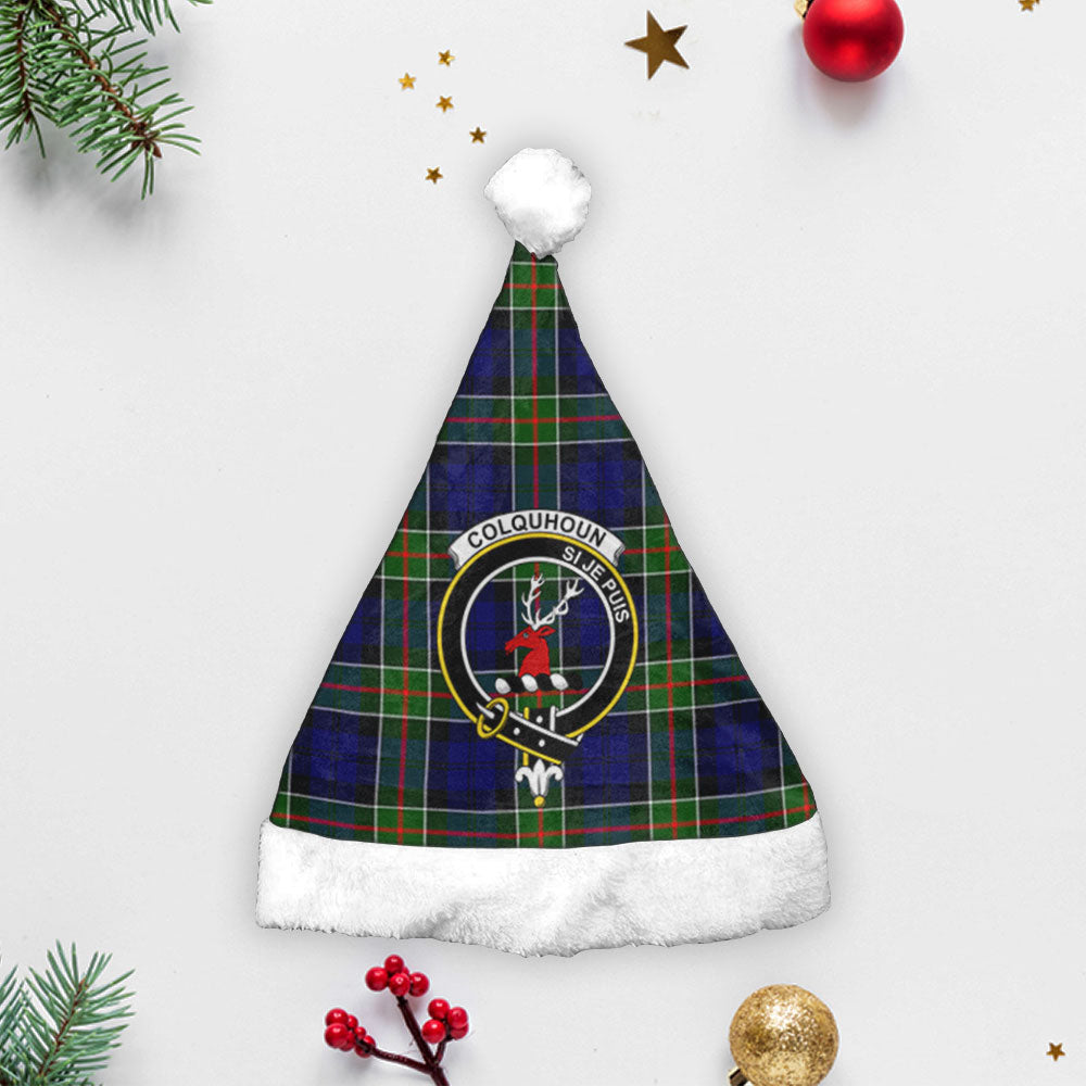 Clan Colquhoun Modern Tartan Crest Christmas Santa Hat DC72 Colquhoun Modern Tartan Tartan Santa Hat   