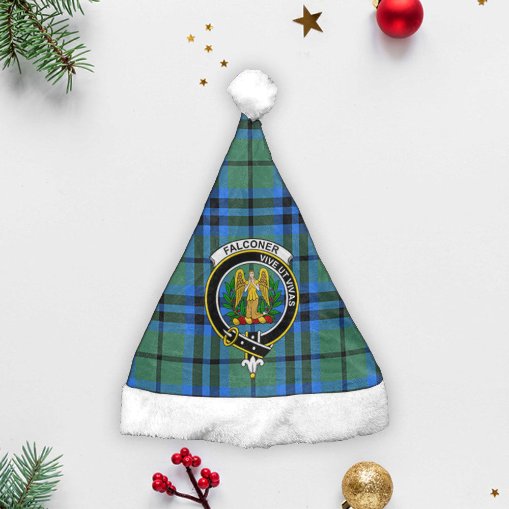 Clan Falconer Tartan Crest Christmas Santa Hat QP77 Falconer Tartan Tartan Santa Hat   