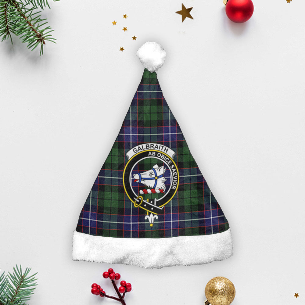 Clan Galbraith Modern Tartan Crest Christmas Santa Hat TK54 Galbraith Modern Tartan Tartan Santa Hat   