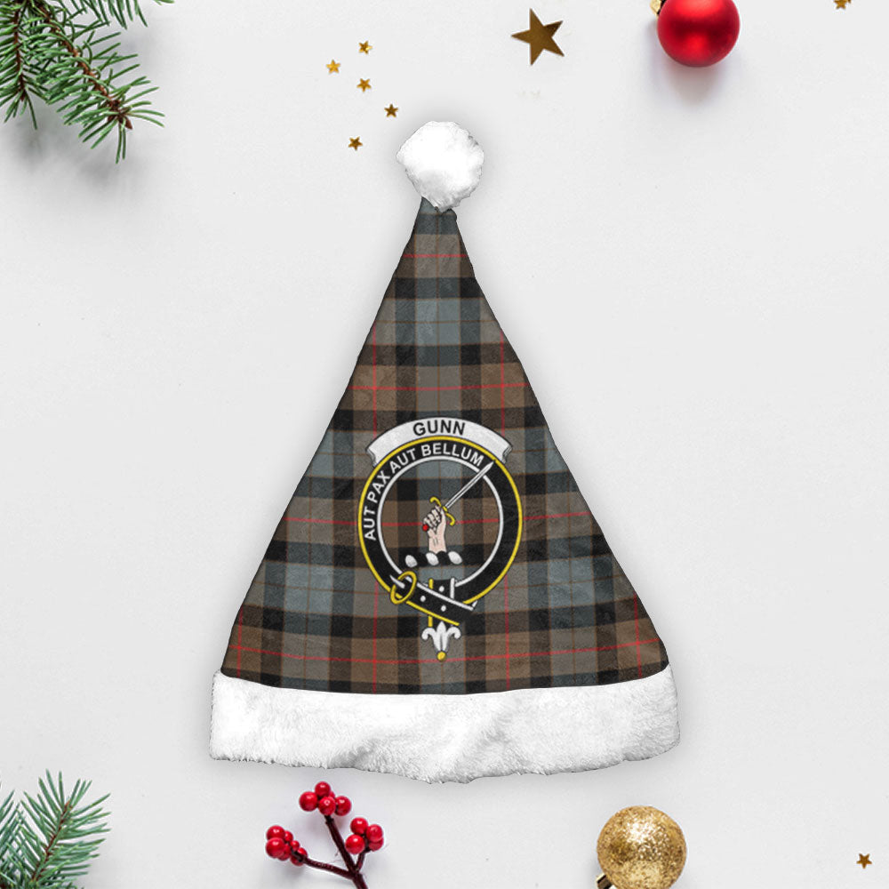 Clan Gunn Weathered Tartan Crest Christmas Santa Hat MZ41 Gunn Weathered Tartan Tartan Santa Hat   