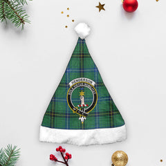 Clan Henderson Ancient Tartan Crest Christmas Santa Hat WO74 Henderson Ancient Tartan Tartan Santa Hat   