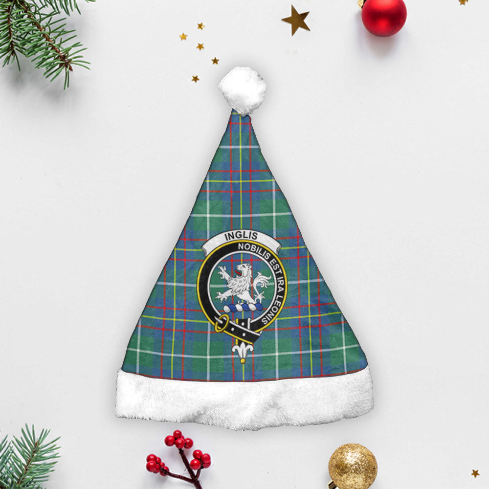 Clan Inglis Ancient Tartan Crest Christmas Santa Hat UZ17 Inglis Ancient Tartan Tartan Santa Hat   