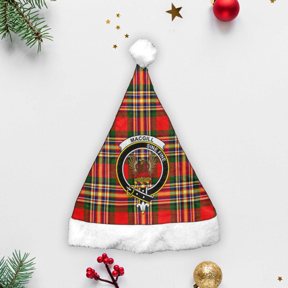 Clan MacGill Modern Tartan Crest Christmas Santa Hat NK87 MacGill Modern Tartan Tartan Santa Hat   