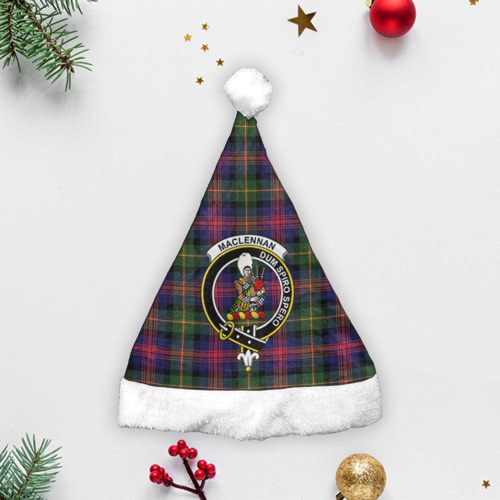 Clan MacLennan Modern Tartan Crest Christmas Santa Hat GB61 MacLennan Modern Tartan Tartan Santa Hat   