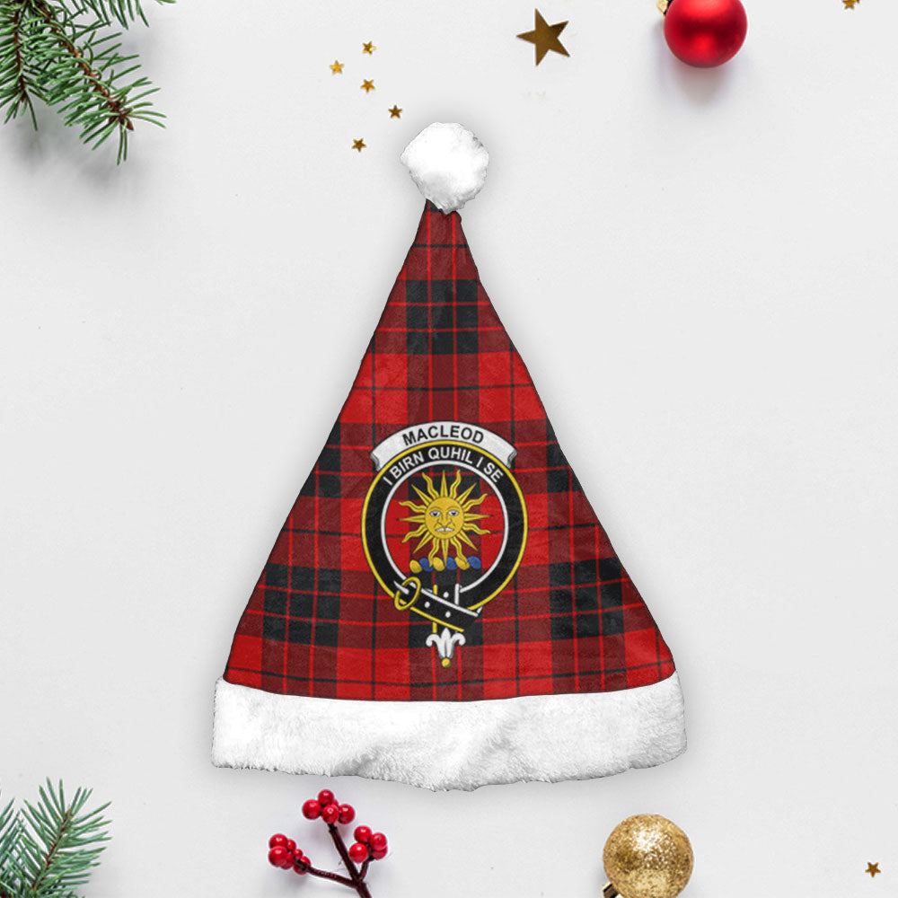 Clan MacLeod of Raasay Tartan Crest Christmas Santa Hat FR19 MacLeod of Raasay Tartan Tartan Santa Hat   